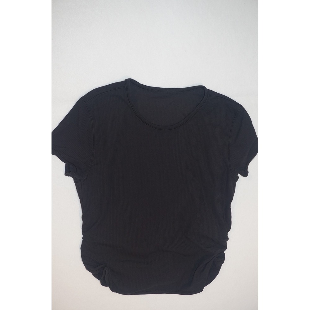 Lululemon Black All It Takes short-sleeve shirt with a twisted back detail